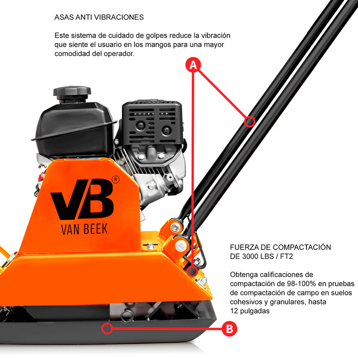 Placa Compactadora van Beek HvB80 4