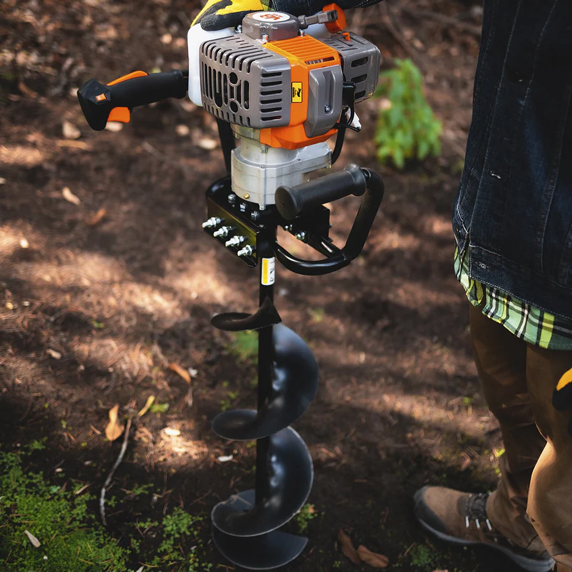 Motor Ahoyadora + Barreno 150mm van Beek 3vB300A-150mm  6