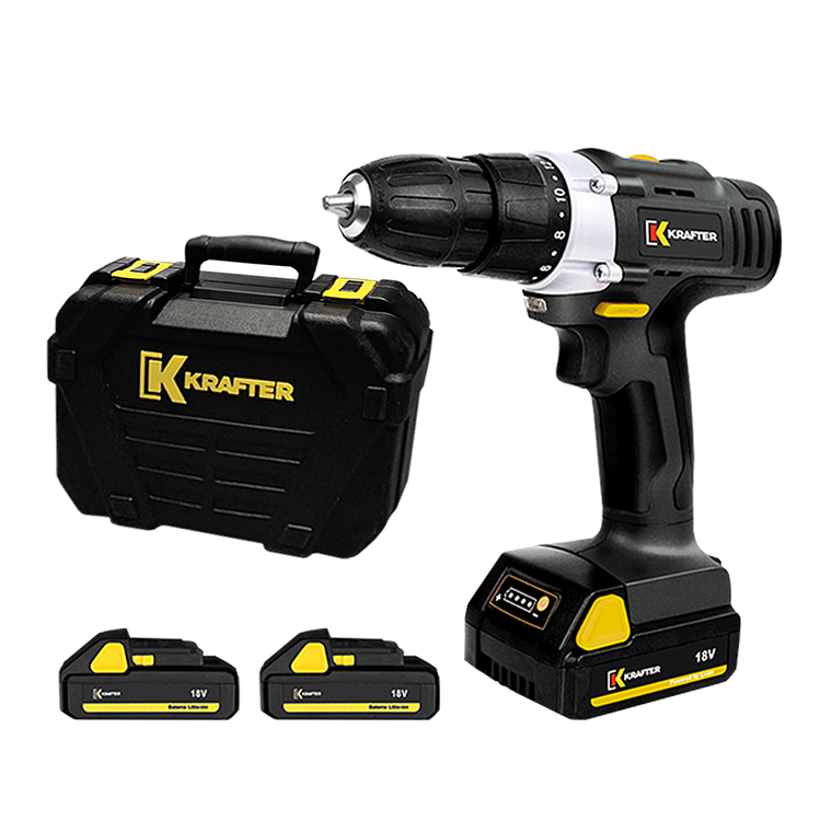 TALADRO INALAMBRICO 2 VELOCIDADES 18V LI-ION 1