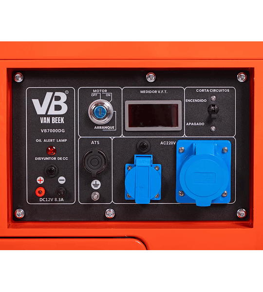 Arriendo Generador van Beek 7.0Kva Diesel - 