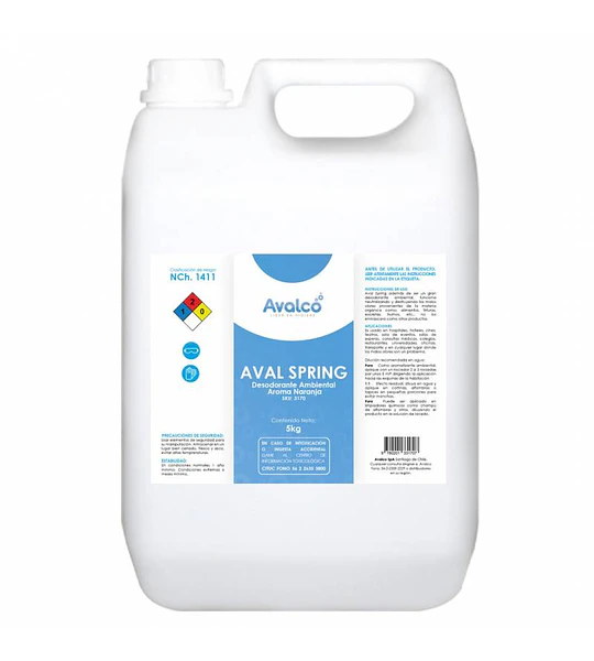 Aval Spring - Desodorante Ambiental aroma Naranja 5 Litros