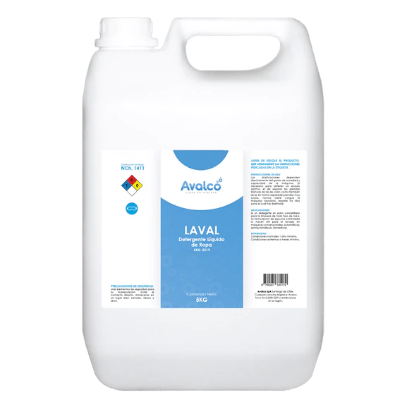 Laval - Detergente Para Ropa 5 Litros
