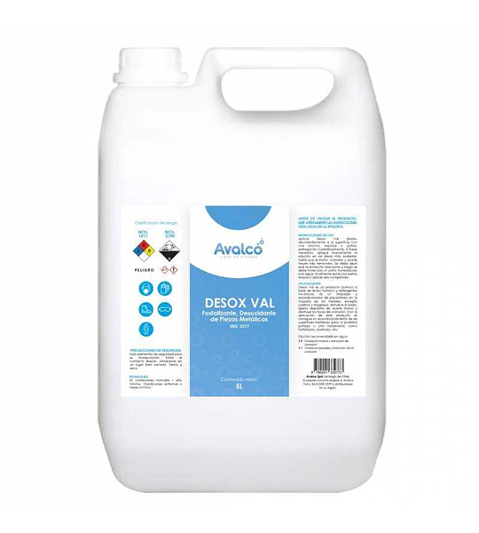 Desox Val -  Desoxidante Fosfatizante  5 Litros