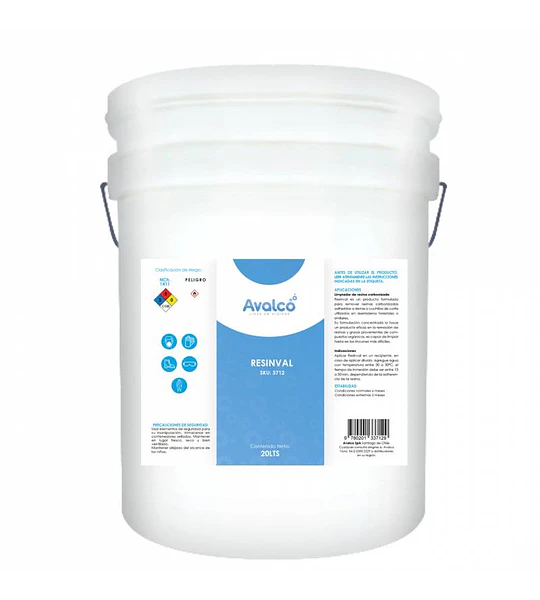 Resinval - Limpiador de Resina Carbonizada 20 Litros