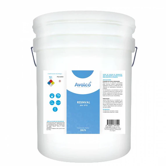 Resinval - Limpiador de Resina Carbonizada 20 Litros