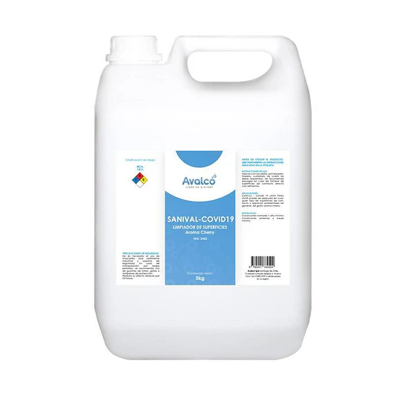 Sanival-Covid19 - Limpia Superficies 5 Litros