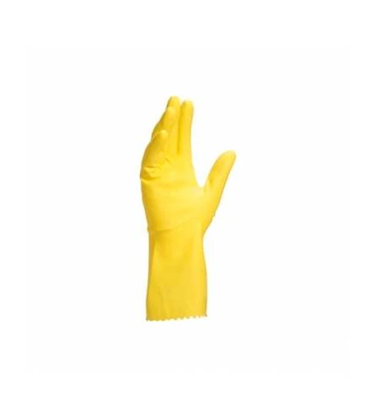 Guante de latex amarillo  L
