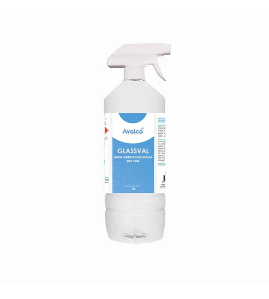 Glassval - Limpia Vidrios 1 Litro con gatillo