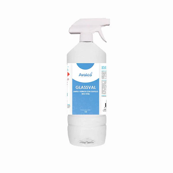 Glassval - Limpia Vidrios 1 Litro con gatillo