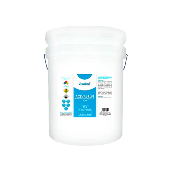 Aceval Plus - Ácido Peracético Al 15% 20 Litros - Producto Disponible a Pedido -