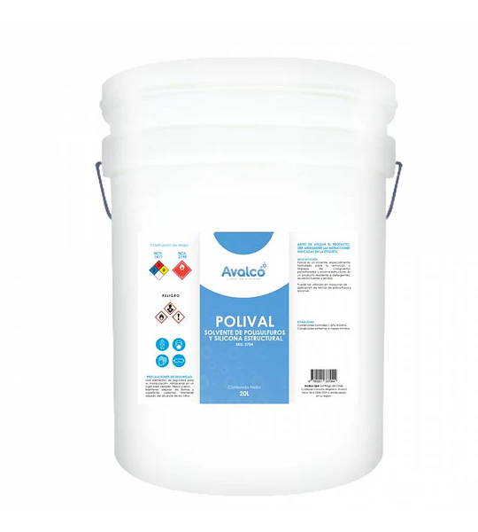 Polival - Solvente de Polisulfuros y Silicona Estructural 20 Litros