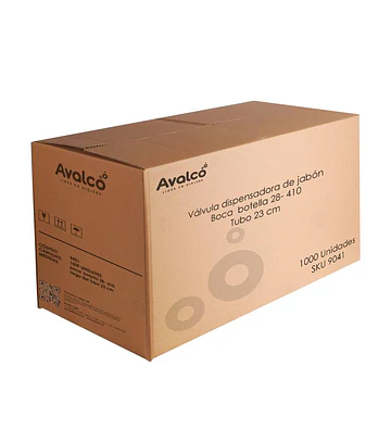 Repuesto de Válvula dispensadora de jabón - Boca botella 28-410 Tubo 23cm Caja 1000 Unidad