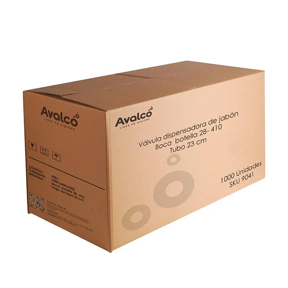 Repuesto de Válvula dispensadora de jabón - Boca botella 28-410 Tubo 23cm Caja 1000 Unidad