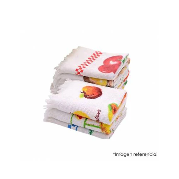 Paño de cocina de algodón Pack 3 und