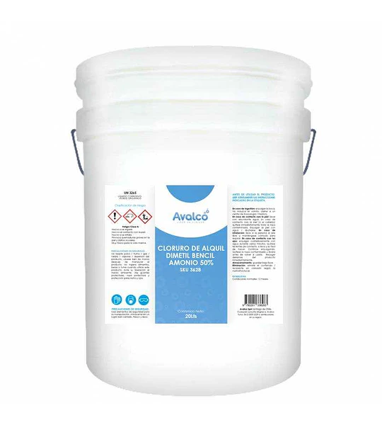 Cloruro de Alquil Dimetil Bencil Amonio 50% 20 Litros