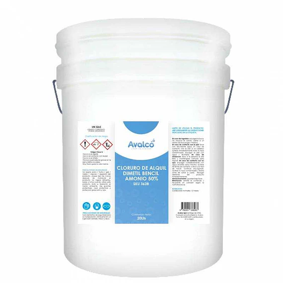 Cloruro de Alquil Dimetil Bencil Amonio 50% 20 Litros