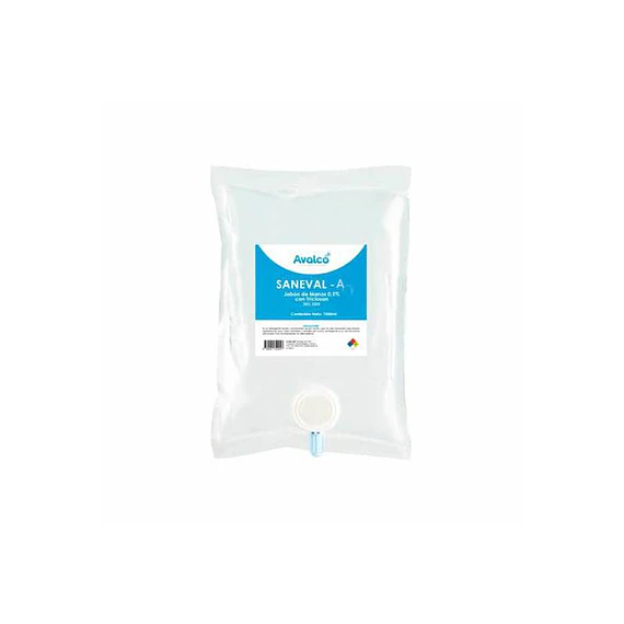 Saneval-A  Sanitizante 70% 1 Litro Bolsa desechable