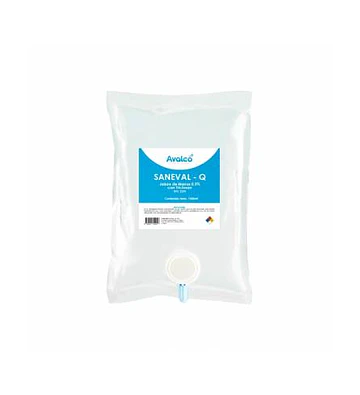 Saneval-Q Jabón Líquido 1 Litro Bolsa Desechable