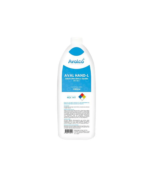 Aval Hand-L - Jabón Mecánico 1 Litro