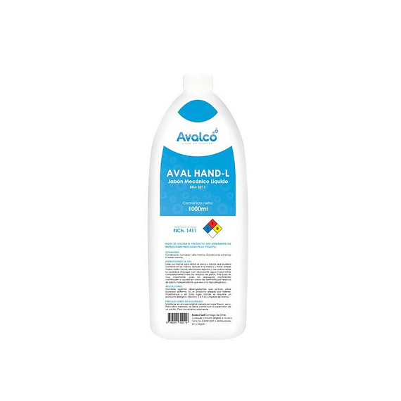 Aval Hand-L - Jabón Mecánico 1 Litro
