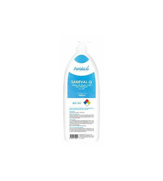 Saneval-Q Jabón Líquido 1 Litro