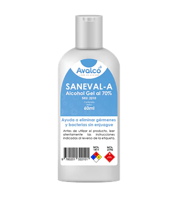 Saneval-A  Sanitizante 70% 60 ml
