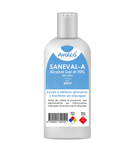 Saneval-A  Sanitizante 70% 60 ml