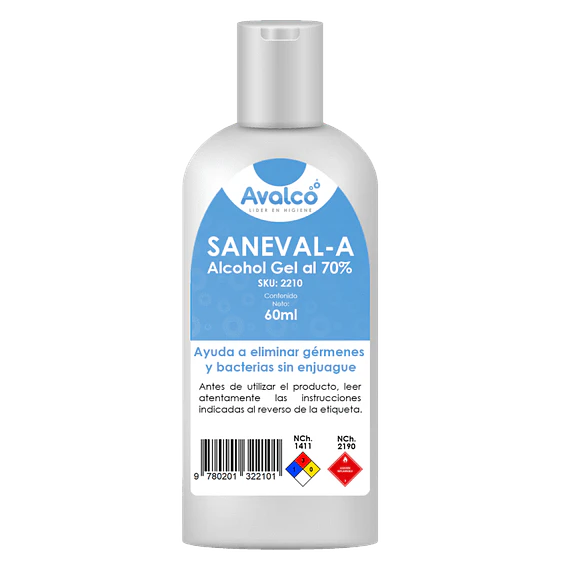Saneval-A  Sanitizante 70% 60 ml
