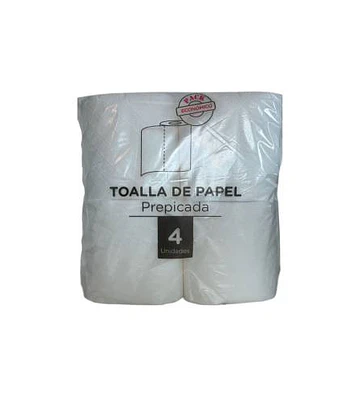 Papel Toalla Multiuso Prepicada Económica 4 unidades