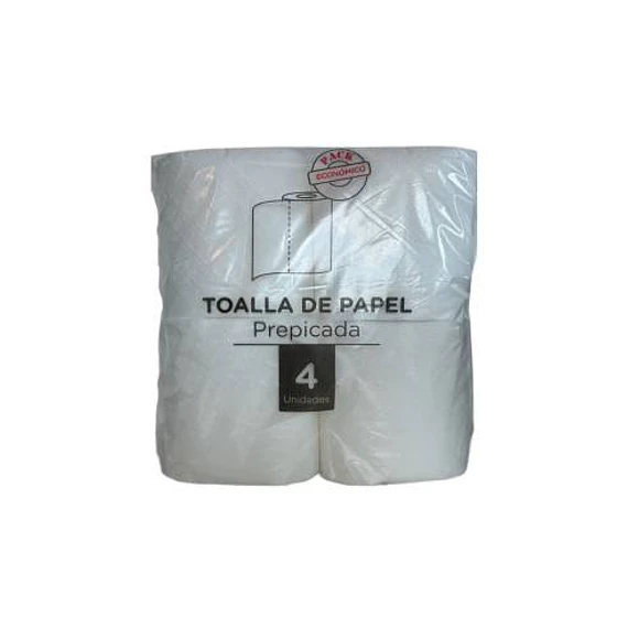 Papel Toalla Multiuso Prepicada Económica 4 unidades
