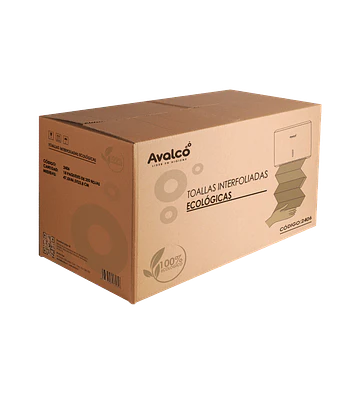 Papel Toalla Interfoliada  Ecológico Caja 18 paquetes x 250 hojas
