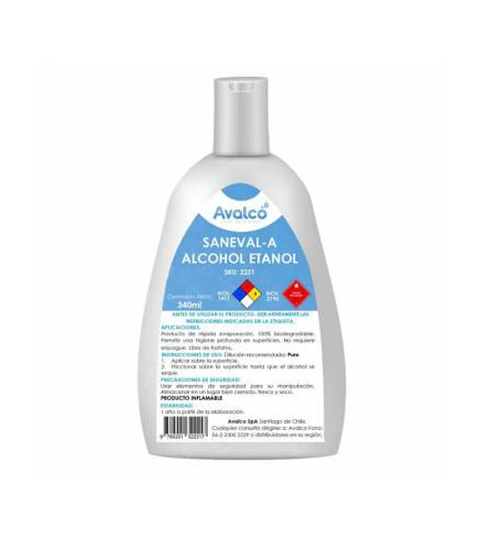 Saneval-A  Sanitizante 70% 340 ml