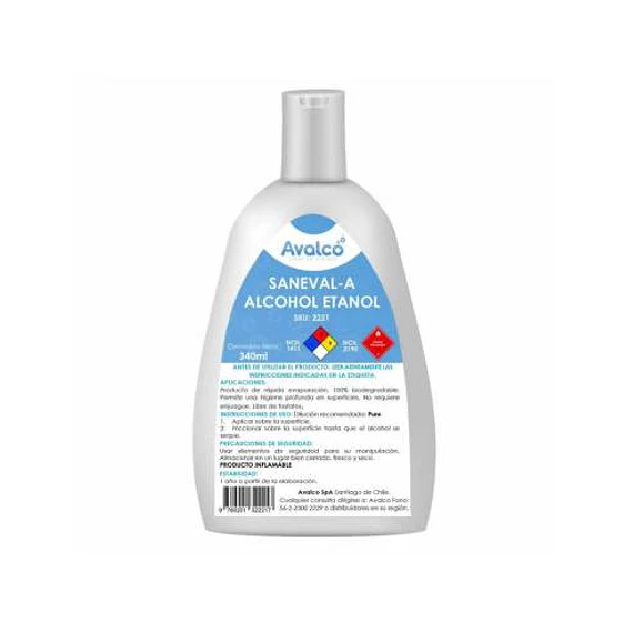 Saneval-A  Sanitizante 70% 340 ml