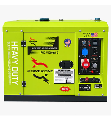 Generador Soldador Diésel Insonorizado POWER ONE POGW12000W-G | 9 kVA y 300 A