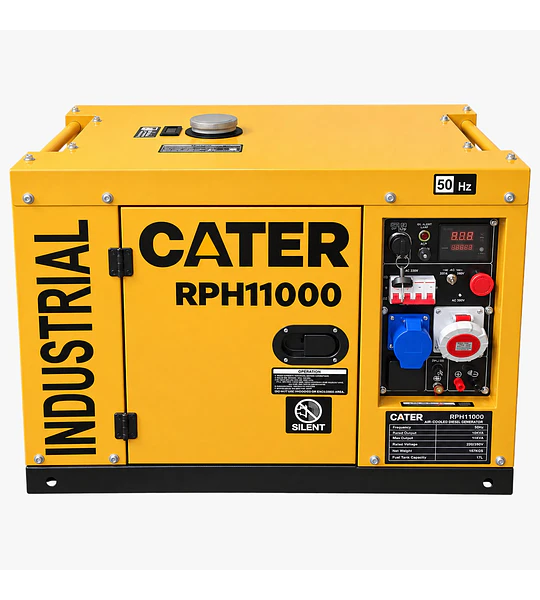 Generador Diésel Insonorizado CATER RPH11000 | 10 kVA nominales, 220/380 V