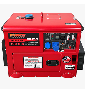 Generador Soldador Diésel Insonorizado FORCE MAX & RJ DGW-8000 | 7.500 W y 200 A