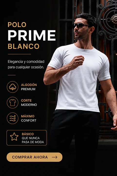 POLO PRIME BLANCO