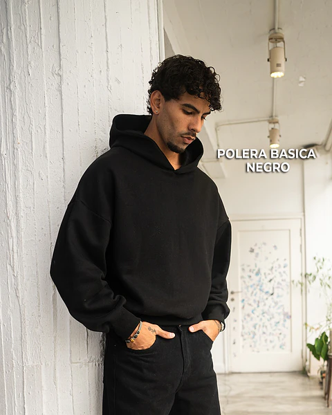 POLERA BASICA NEGRO