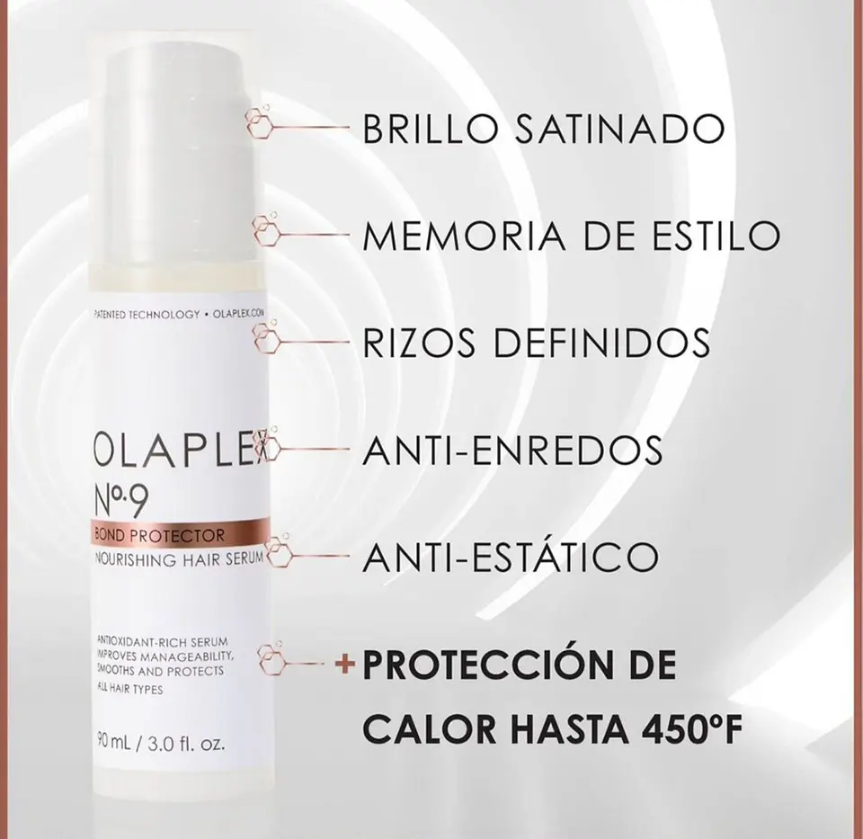 SUERO SIN SILICONA N 9 BOND PROTECTOR NOURISHING HAIR SERUM OLAPLEX 90ml 4