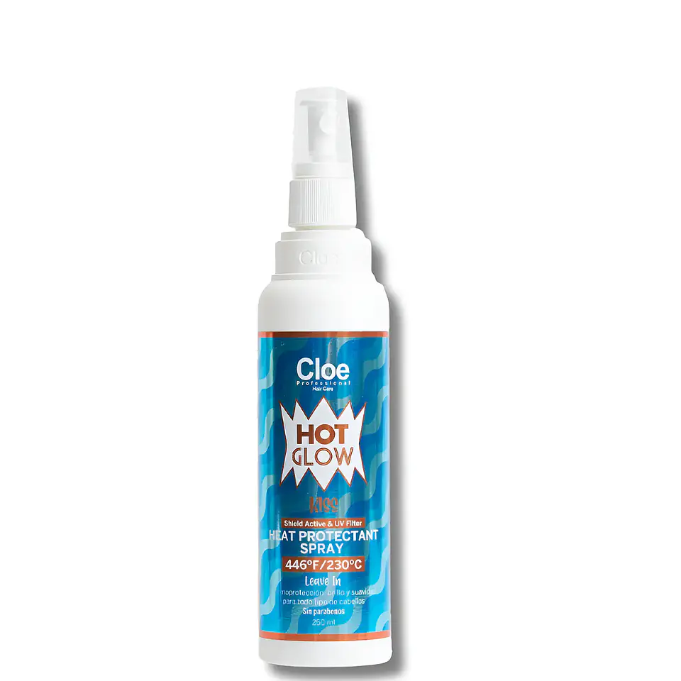 HOT GLOW KISS CLOE PROTECTOR TERMICO CAPILAR CON UV 250ml 1