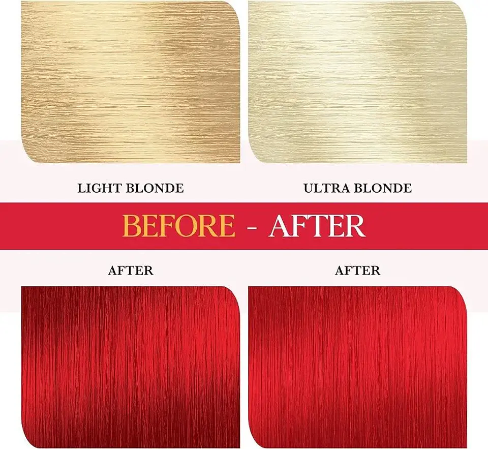 Tintura fantasía Semi Permanent Hair Color valentine red 120g 6