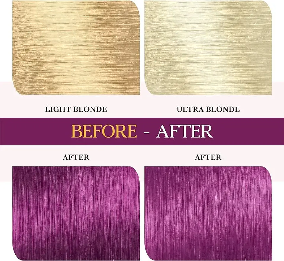 Tintura fantasía Semi Permanent Hair Color french plum 120g 7