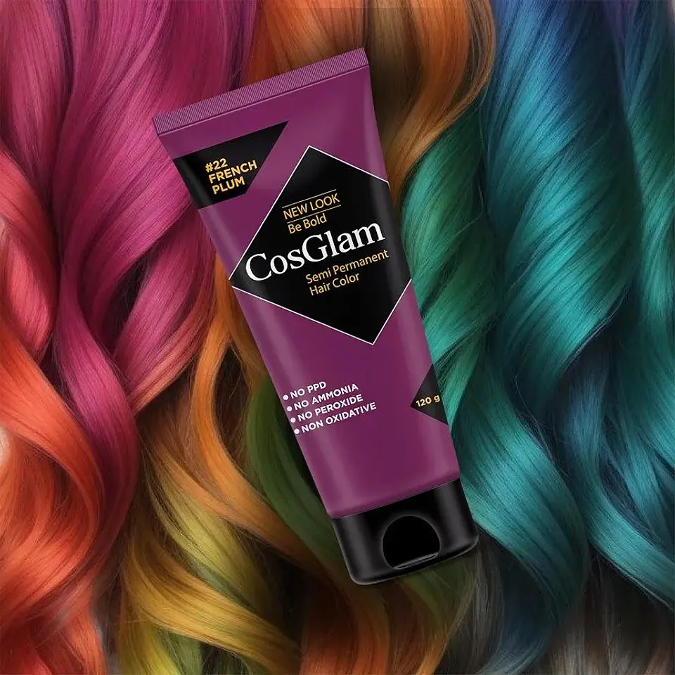 Tintura fantasía Semi Permanent Hair Color french plum 120g 9