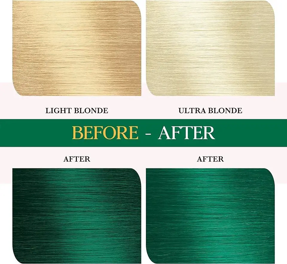 Tintura fantasía Semi Permanent Hair Color crazy green 120g 7