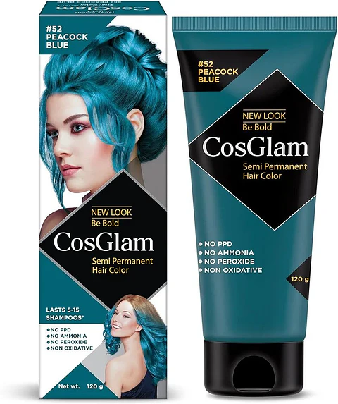 Tintura fantasía Semi Permanent Hair Color peacock blue 120g