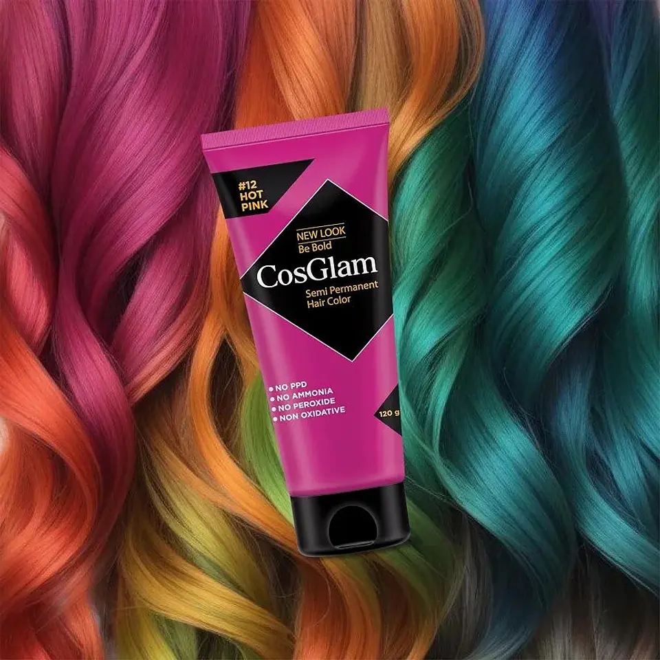 Tintura fantasía Semi Permanent Hair Color hot pink 120g 8