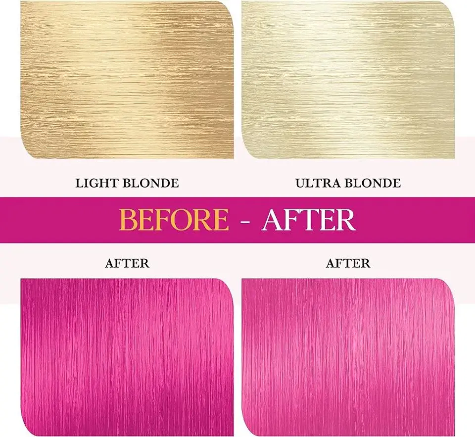 Tintura fantasía Semi Permanent Hair Color hot pink 120g 7