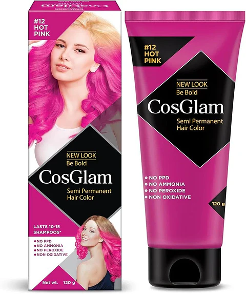 Tintura fantasía Semi Permanent Hair Color hot pink 120g