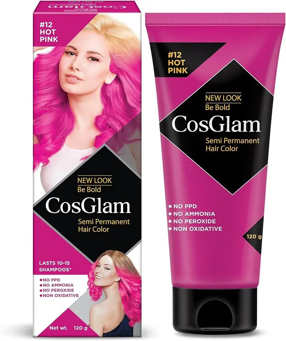 Tintura fantasía Semi Permanent Hair Color hot pink 120g 1
