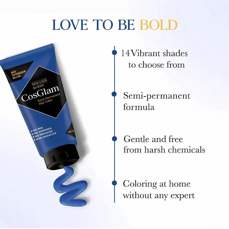 Tintura fantasía Semi Permanent Hair Color wonder blue 120g 2